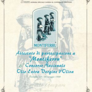 FINALISTA AL CONCORSO NAZIONALE MONTIFERRU (Sardegna) nelle ediz. 1999 e 2000